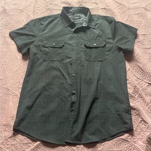 Kenneth Cole Dark Gray Casual Button Down Shirt
